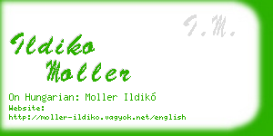 ildiko moller business card